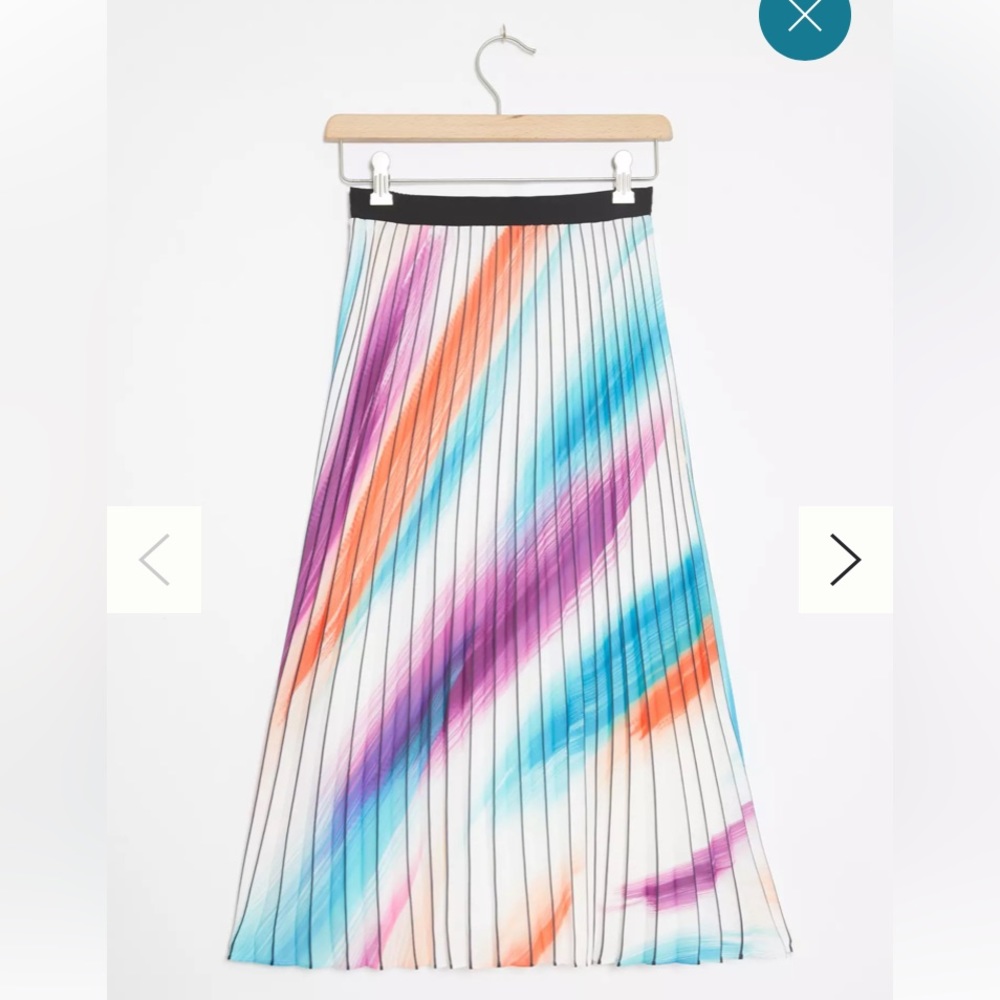 NWT Anthropologie Talitha Pleated Midi Skirt, Small